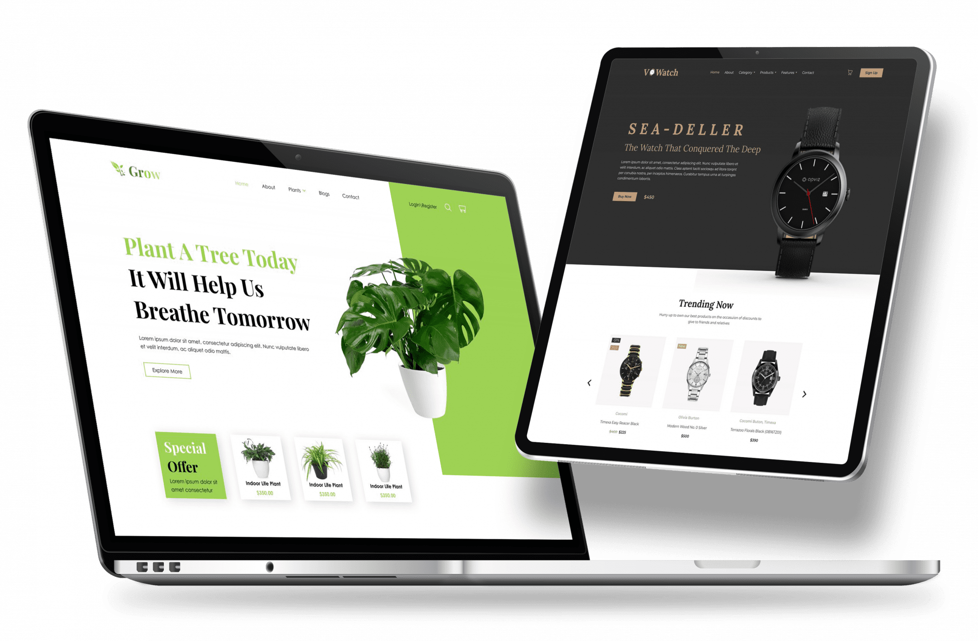 Responsive website design on tablet and laptop — Digital Solutions Oswestry